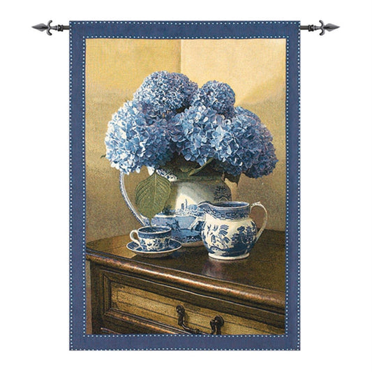 Manual Willow Grande Tapestry Wall Hanging, 35 X 47-Inch, Blue