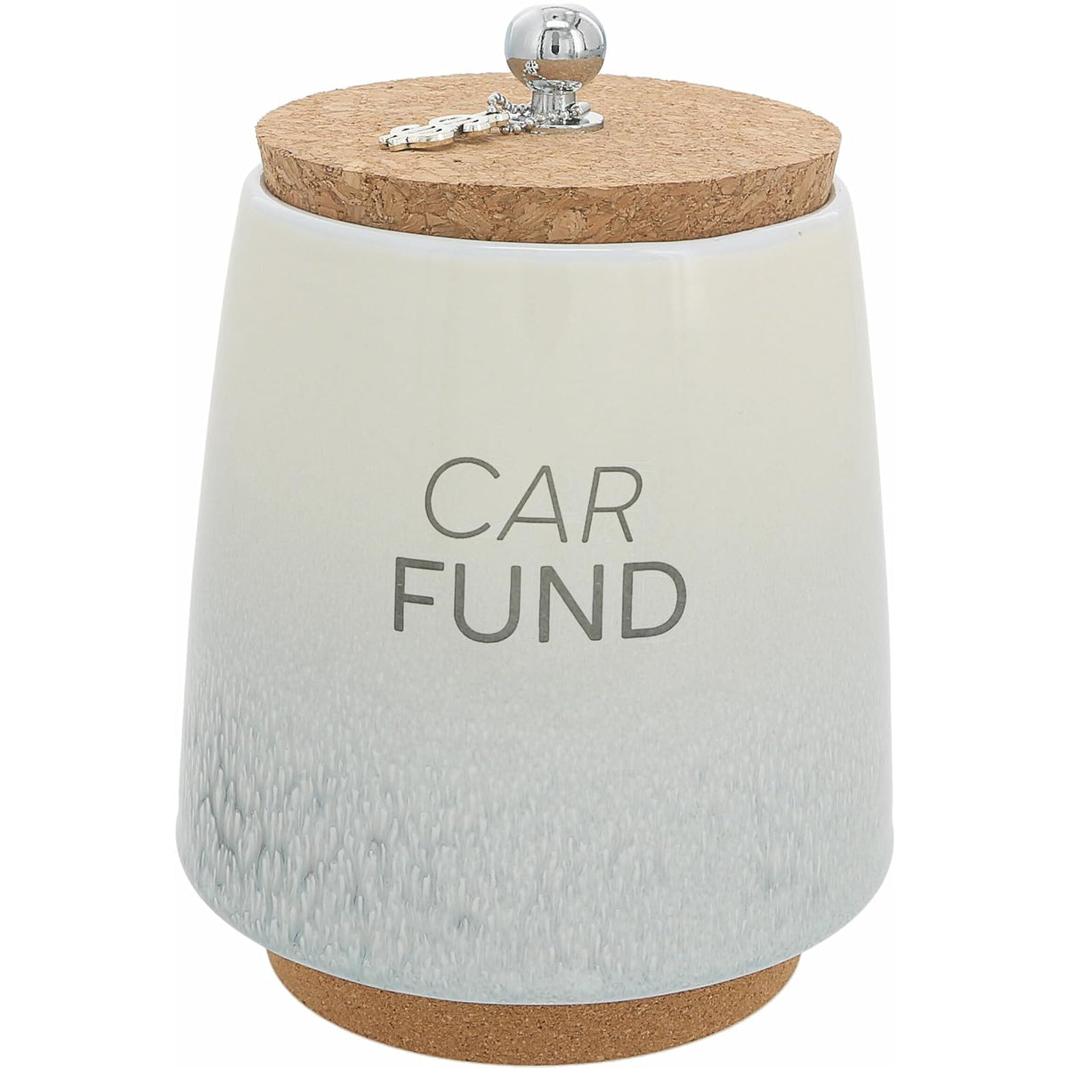 Pavilion Gift Company Money Bank, 6.5", Gray, Beige, Brown