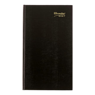 Brownline Planner, 13.375" x 7.875", Black