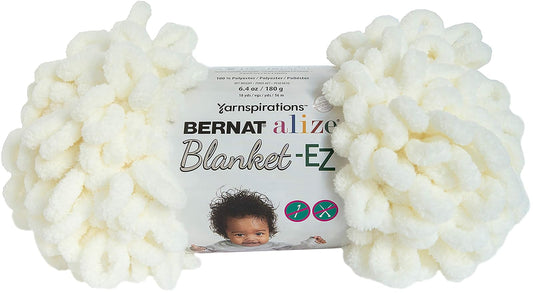 Spinrite Yarns (CA) Bernat Alize Blanket-EZ Yarn, Cream