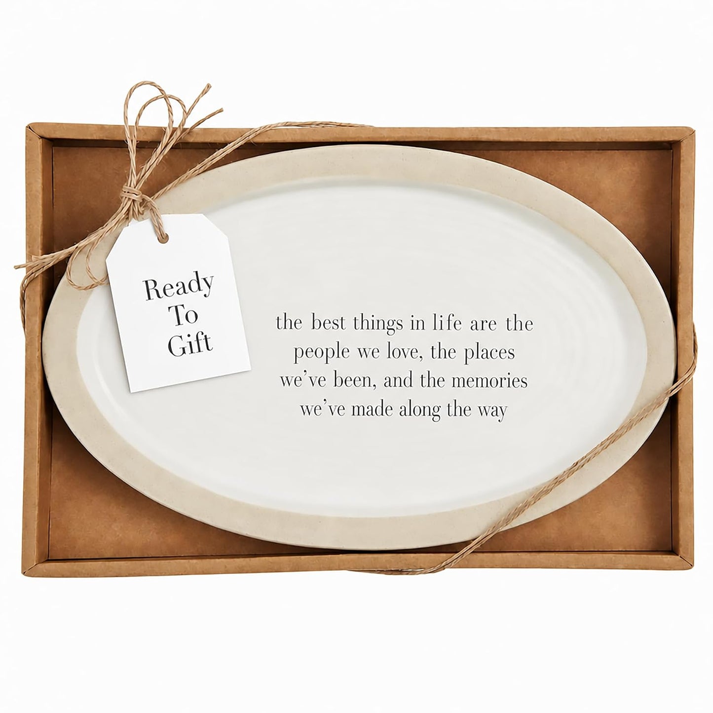 Mud Pie Farm Sentiment Plate, 6 1/2" x 11", Best