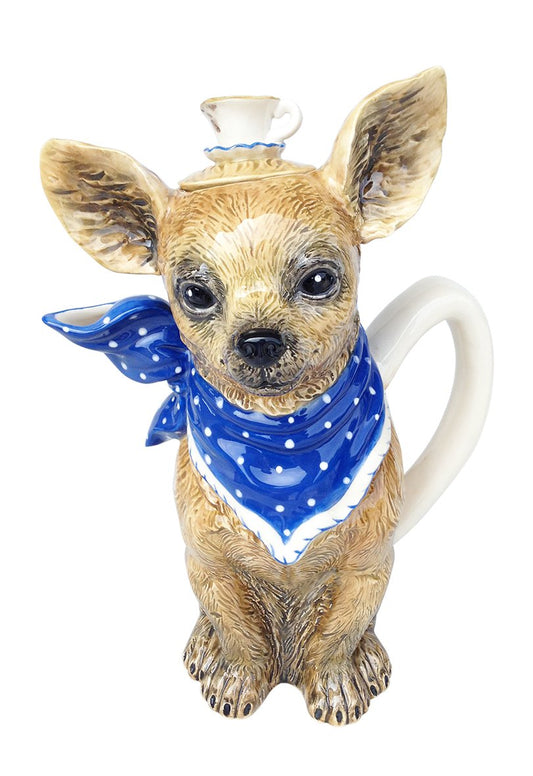 Blue Sky Clayworks Clayworks Tea with Diddy Dog Teapot, Multicolor