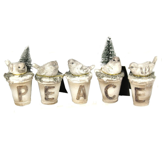 K&K Interiors Figurine, White, Modern