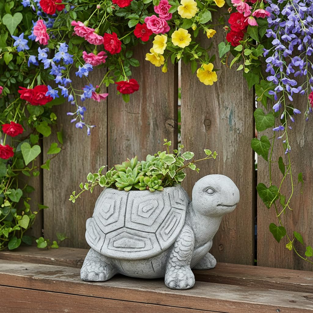 Comfy Hour Planter, 14 Inch, Gray