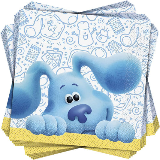 Unique Blue's Clues Luncheon Napkins, 6.5" x 6.5", Multicolor