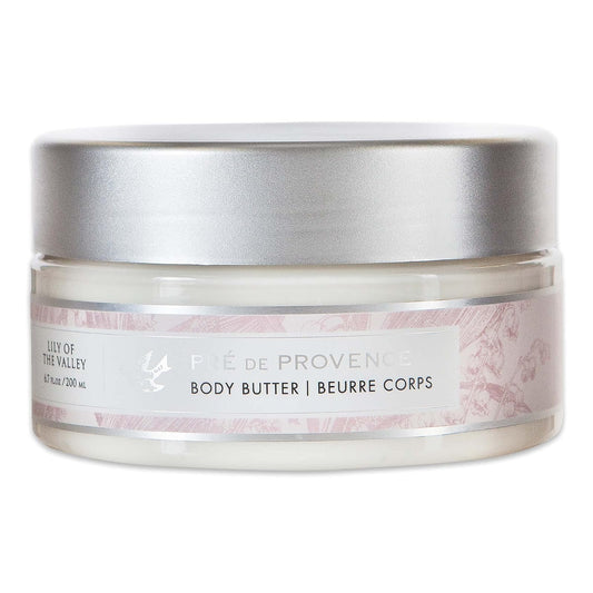 European Soaps Pre de Provence Collection Shea Butter Enriched Soothing & Moisturizing, Body Butter, 6.7 fl oz, Lily of the Valley
