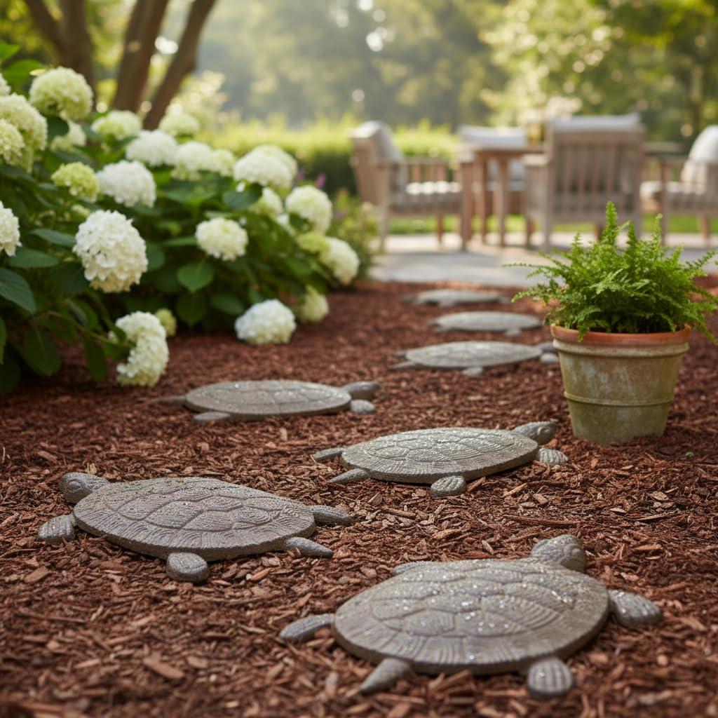 Comfy Hour Cast Iron Garden Stepping Stone - Turtle