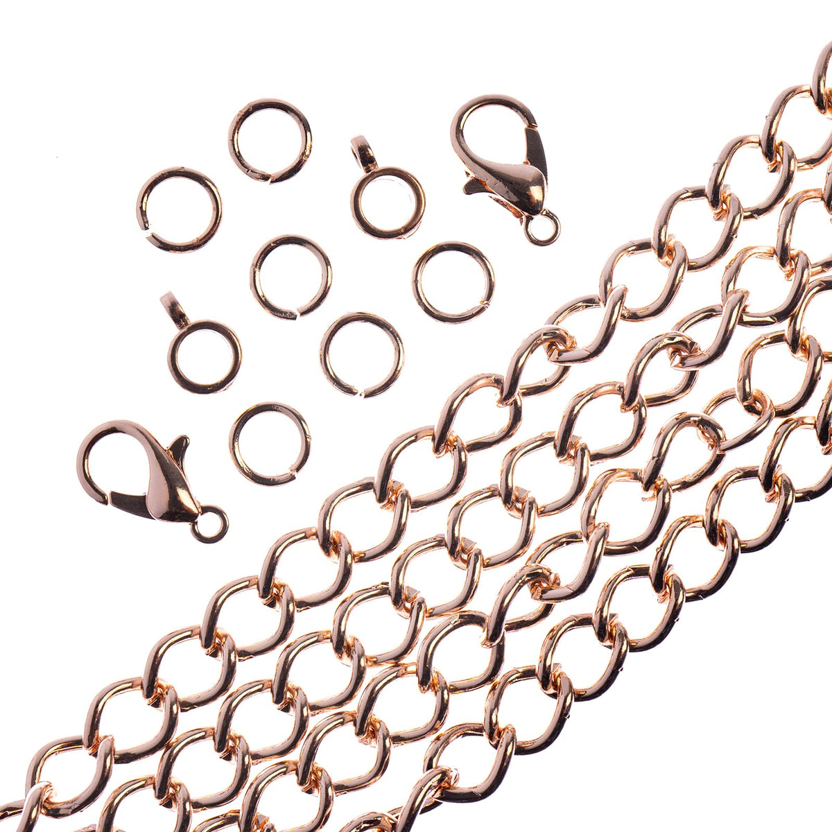 John Bead Jewelry Finding, 5mm, Rose Gold