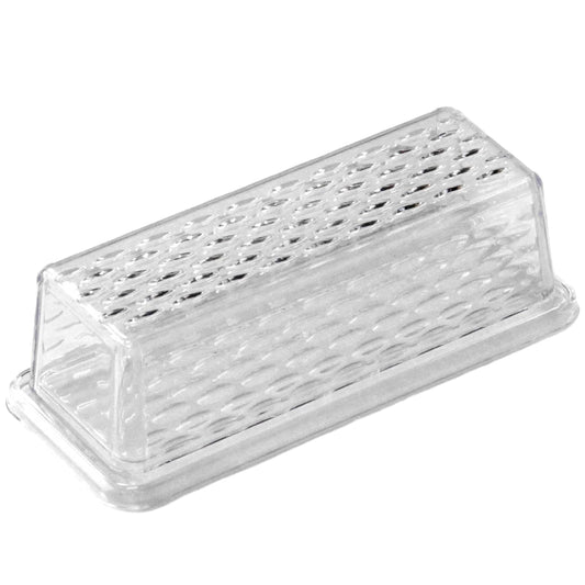 Chef Craft Select Plastic Butter Dish, 6.75 inch, Clear.