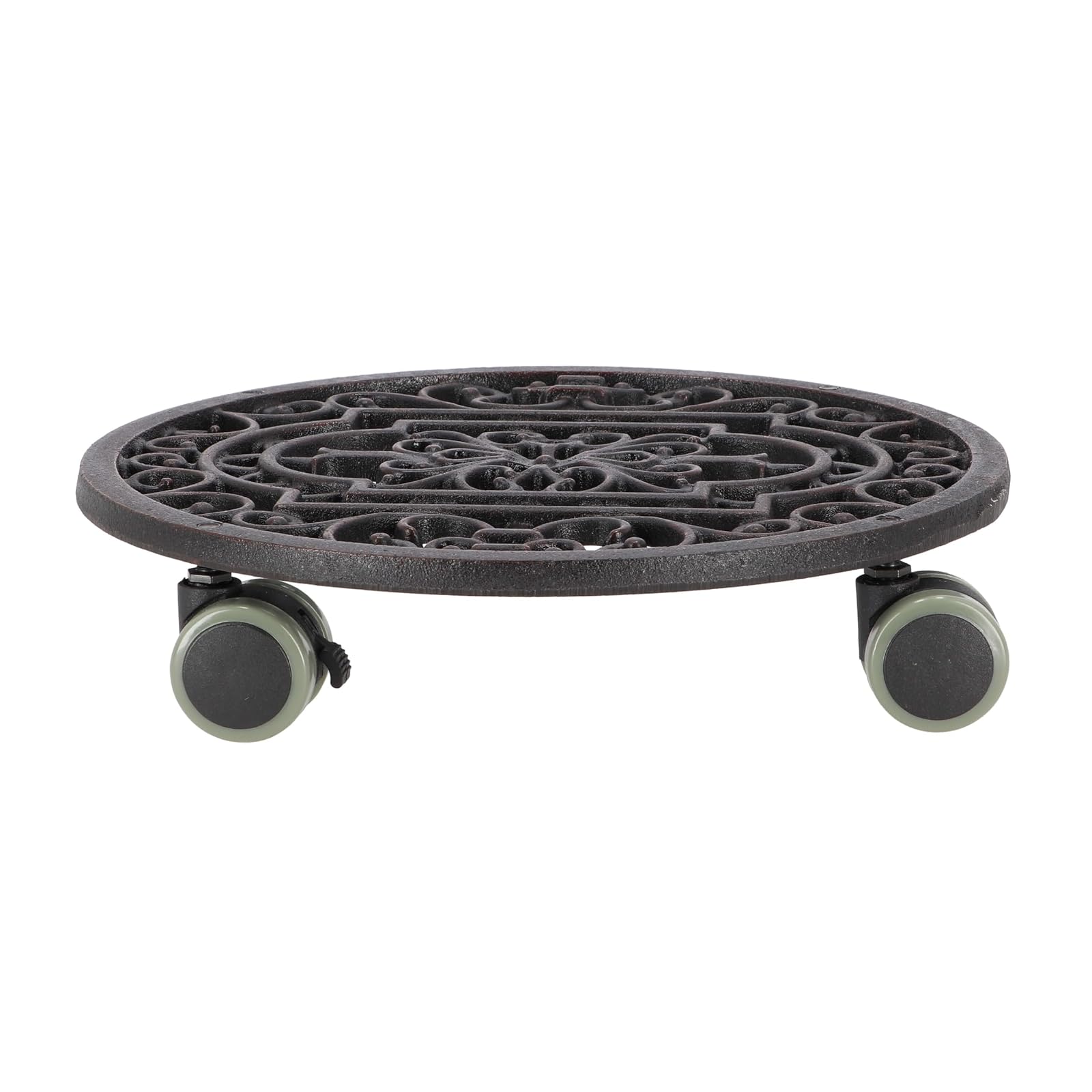 Esschert Design Plant Trolley - Cast Iron Round