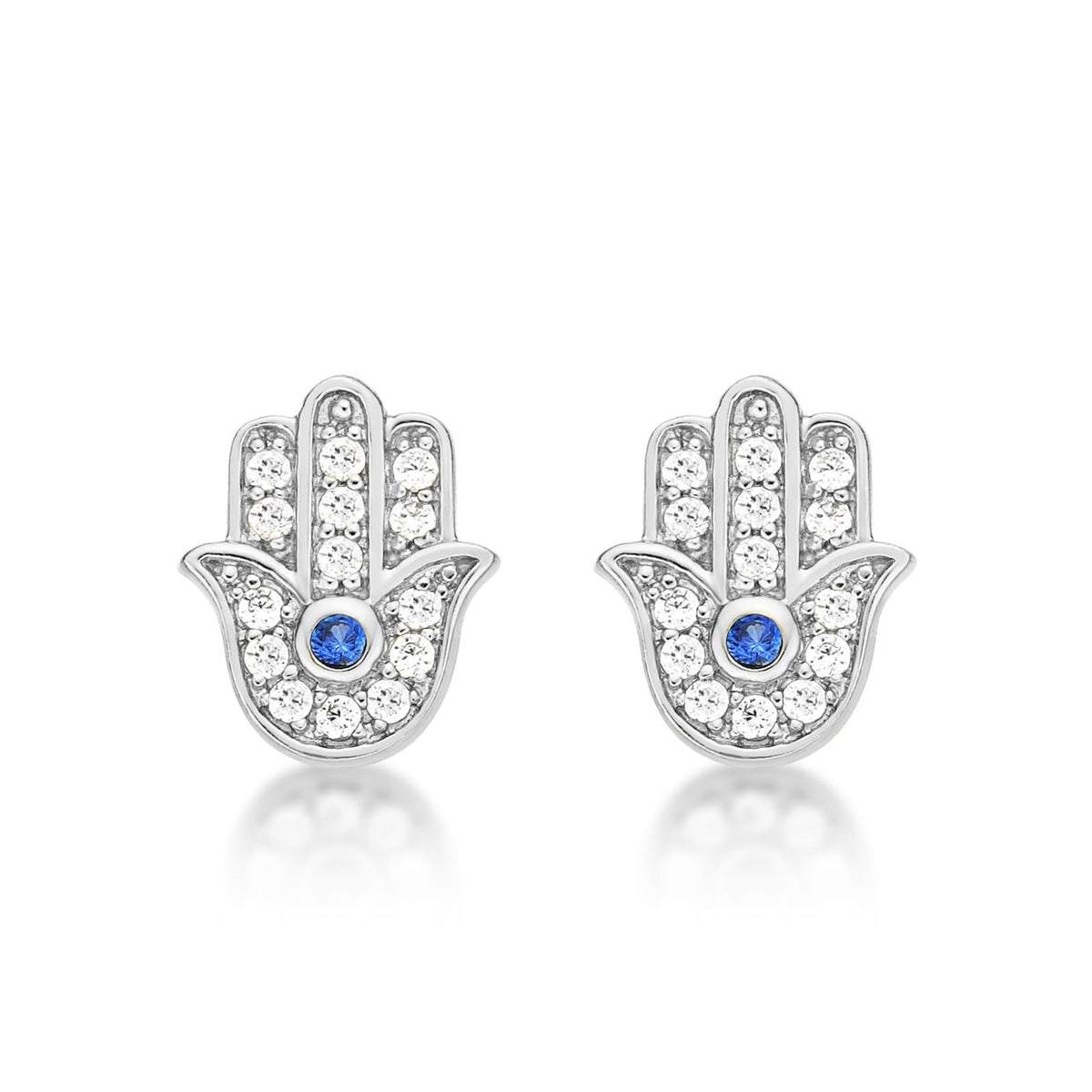 Diamond Treats Earring, 9 millimeters, Silver