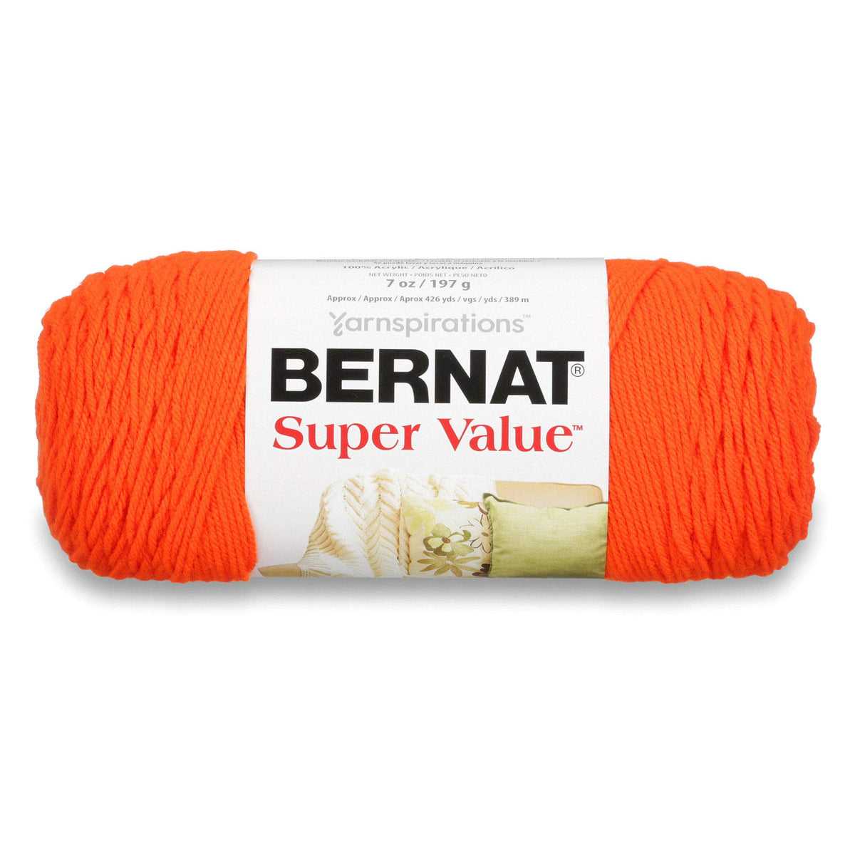 Bernat Yarn, 7 ounces, Carrot