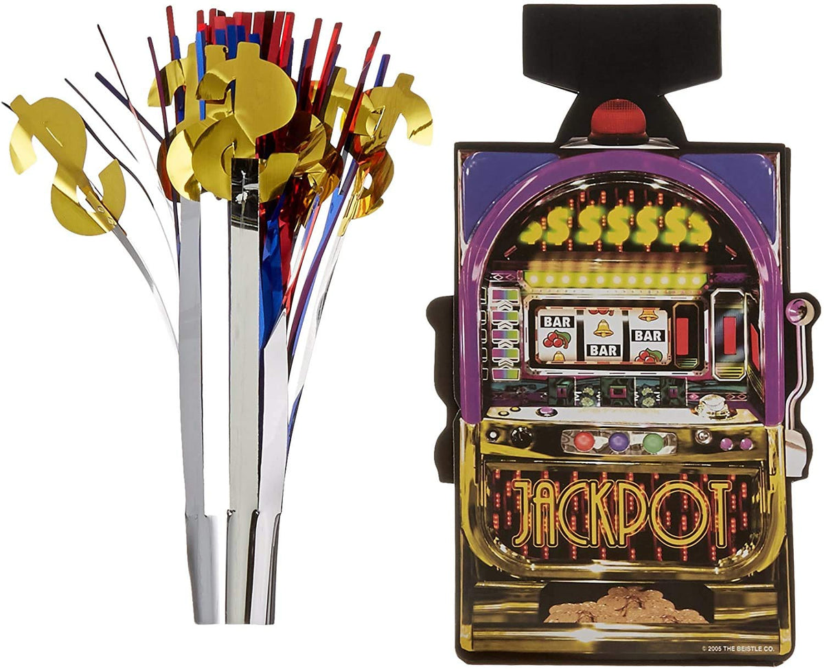 Beistle Slot Machine Centerpiece Party Accessory (1 count) (1/Pkg)