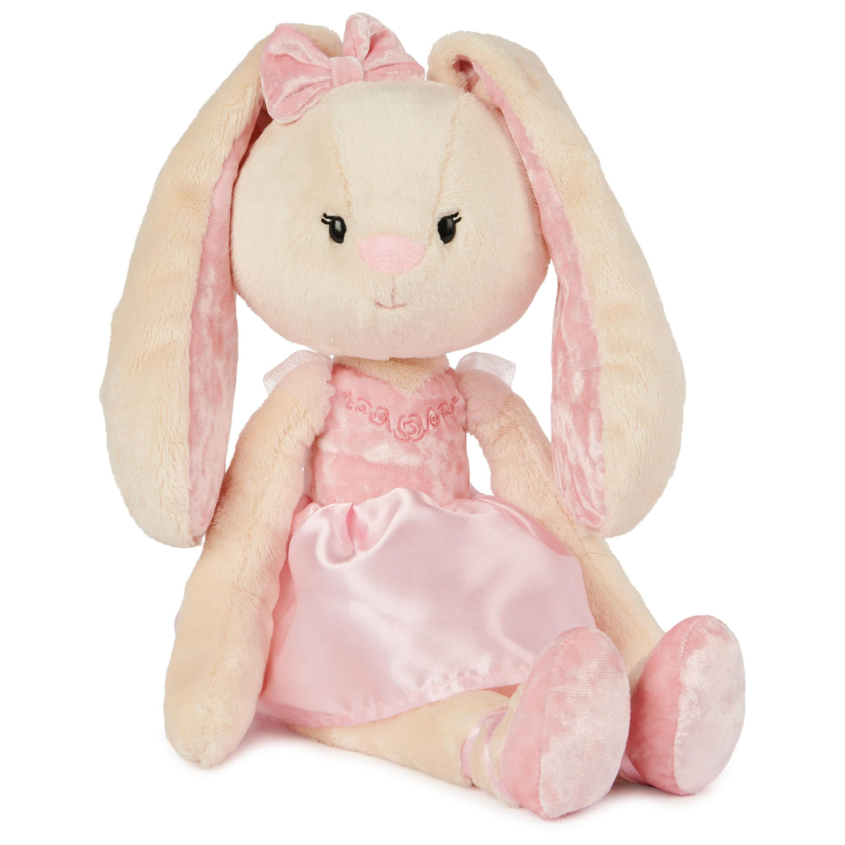 GUND Toy Figure, One Size, Pink Curtsy Ballerina Bunny