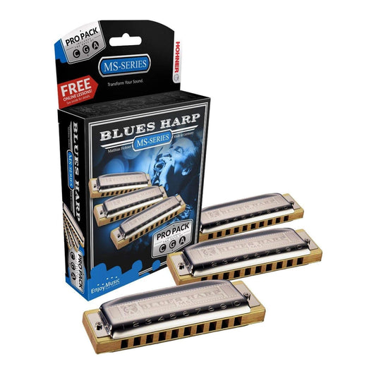 Hohner Mouth Harp, 10, silver,gold