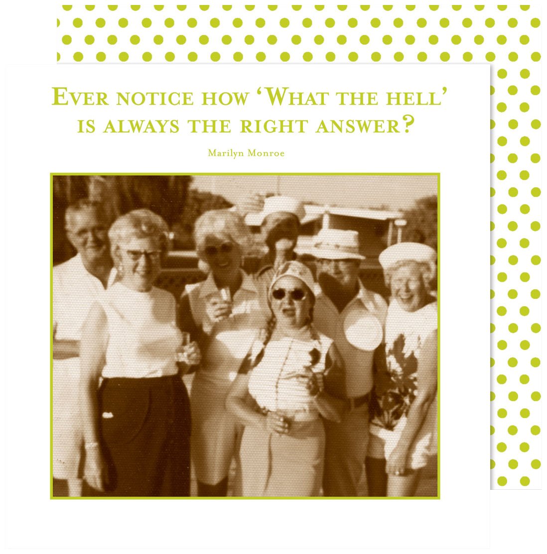 Shannon Martin Girl Designer Disposable Napkin, 5x5, What The Hell