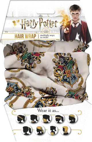 Spoontiques Hogwarts Crest Hair Wrap, Multifunctional Headwear