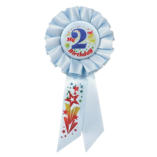 Beistle My 2nd Birthday Rosette, 3-1/4-Inch by 6-1/2-Inch