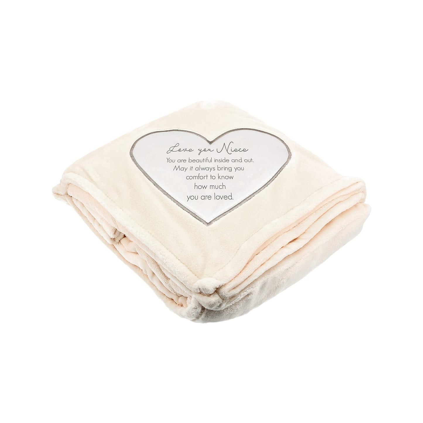 Pavilion - Love You Niece - 50" x 60" Royal Plush Neutral Colored Couch Bed Throw Blanket Birthday Gift from Aunt Uncle