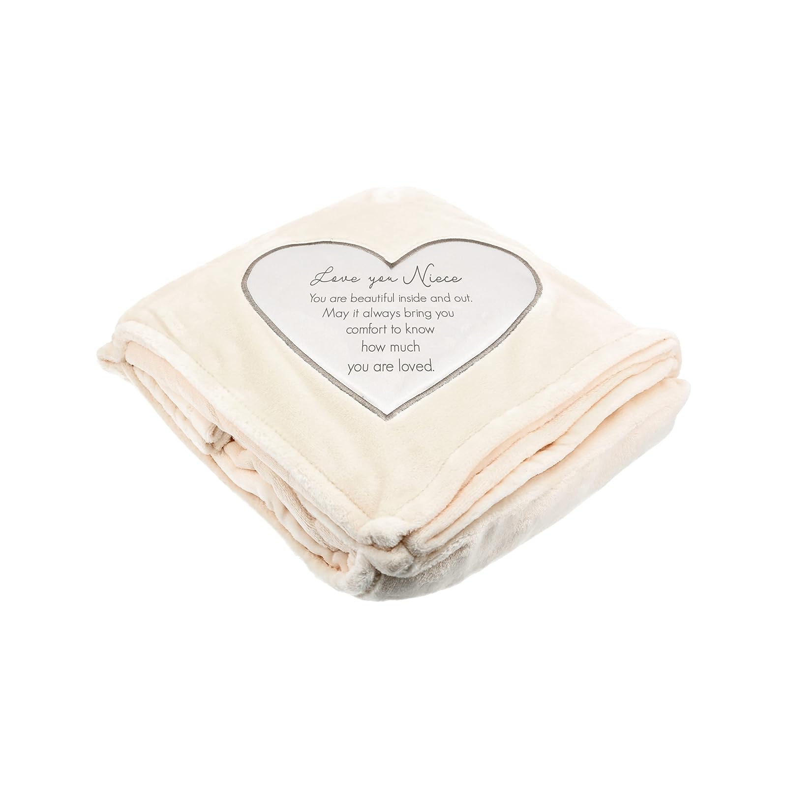Pavilion - Love You Niece - 50" x 60" Royal Plush Neutral Colored Couch Bed Throw Blanket Birthday Gift from Aunt Uncle