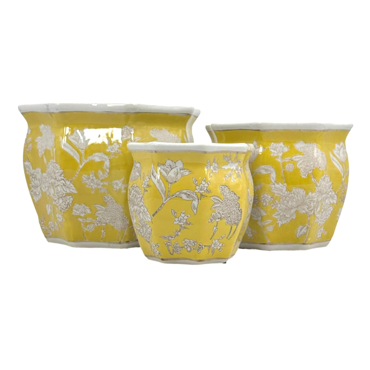 Galt International Planter, Small (7.5"), Medium (10.2"), Large (13"), Yellow &