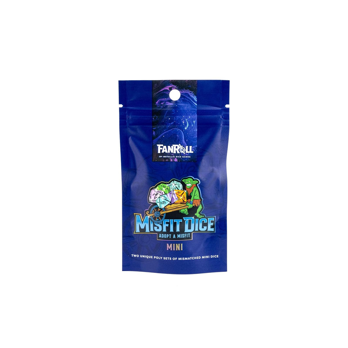 Metallic Dice Games Game Dice, Small, Blue