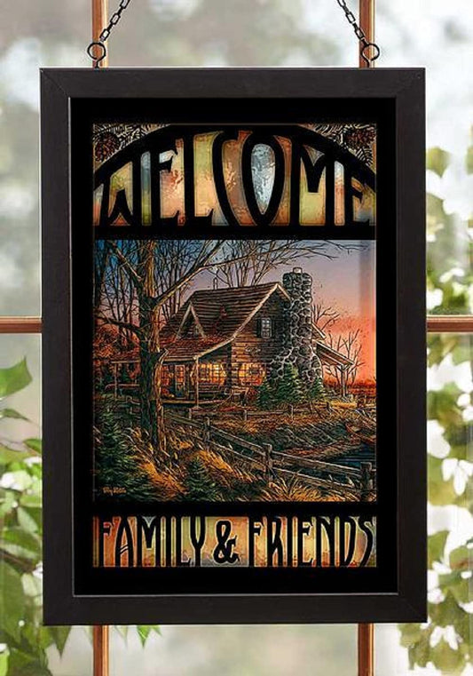Wild Wings(MN) Comforts of Home Stained Glass Art by Terry Redlin