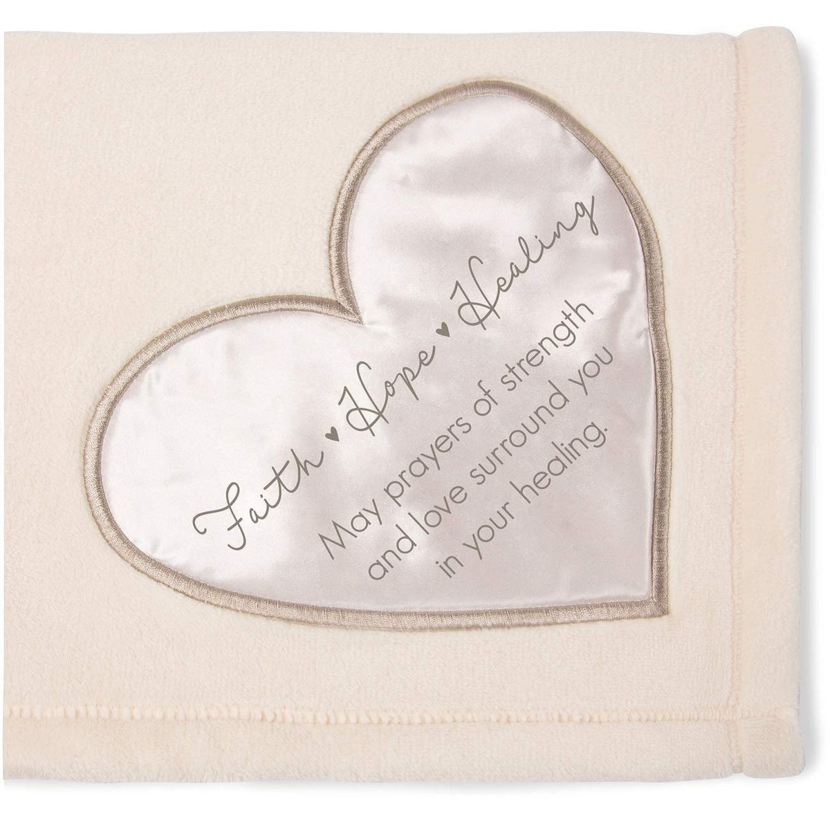 Pavilion Gift Company Faith Hope Plush Throw Blanket