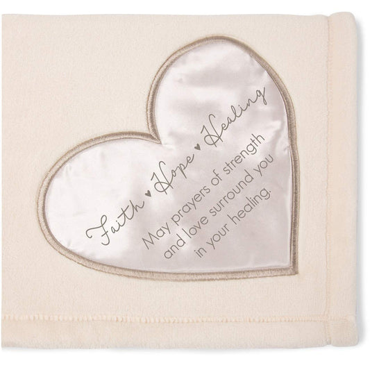 Pavilion Gift Company Faith Hope Plush Throw Blanket
