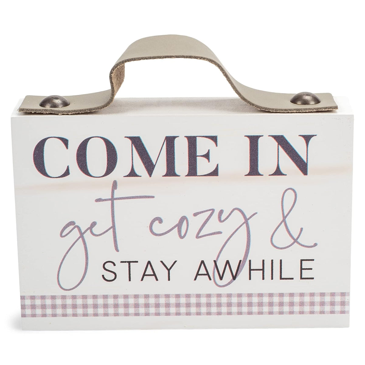 P. Graham Dunn Decorative Signage, 5 x 3.5 x 1.5 inches, Purple