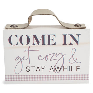 P. Graham Dunn Decorative Signage, 5 x 3.5 x 1.5 inches, Purple
