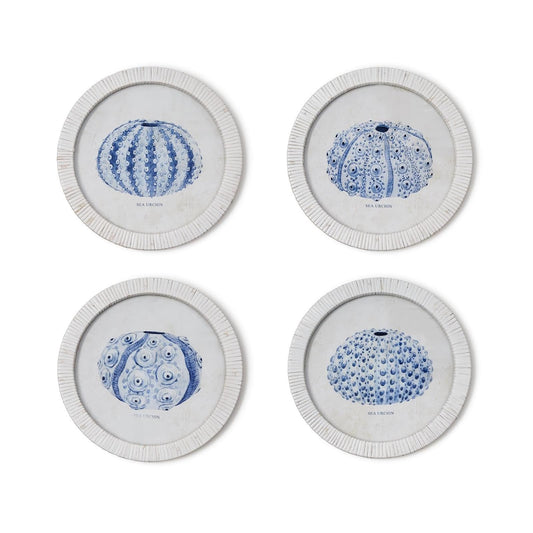 Two's Company Wall Art, 11.75", White & Blue