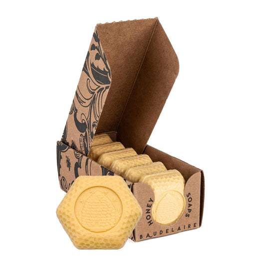 Baudelaire Honey Soap Pure Honey, 1.4 Ounce - Singles Pack Unwrapped, 6units/pack