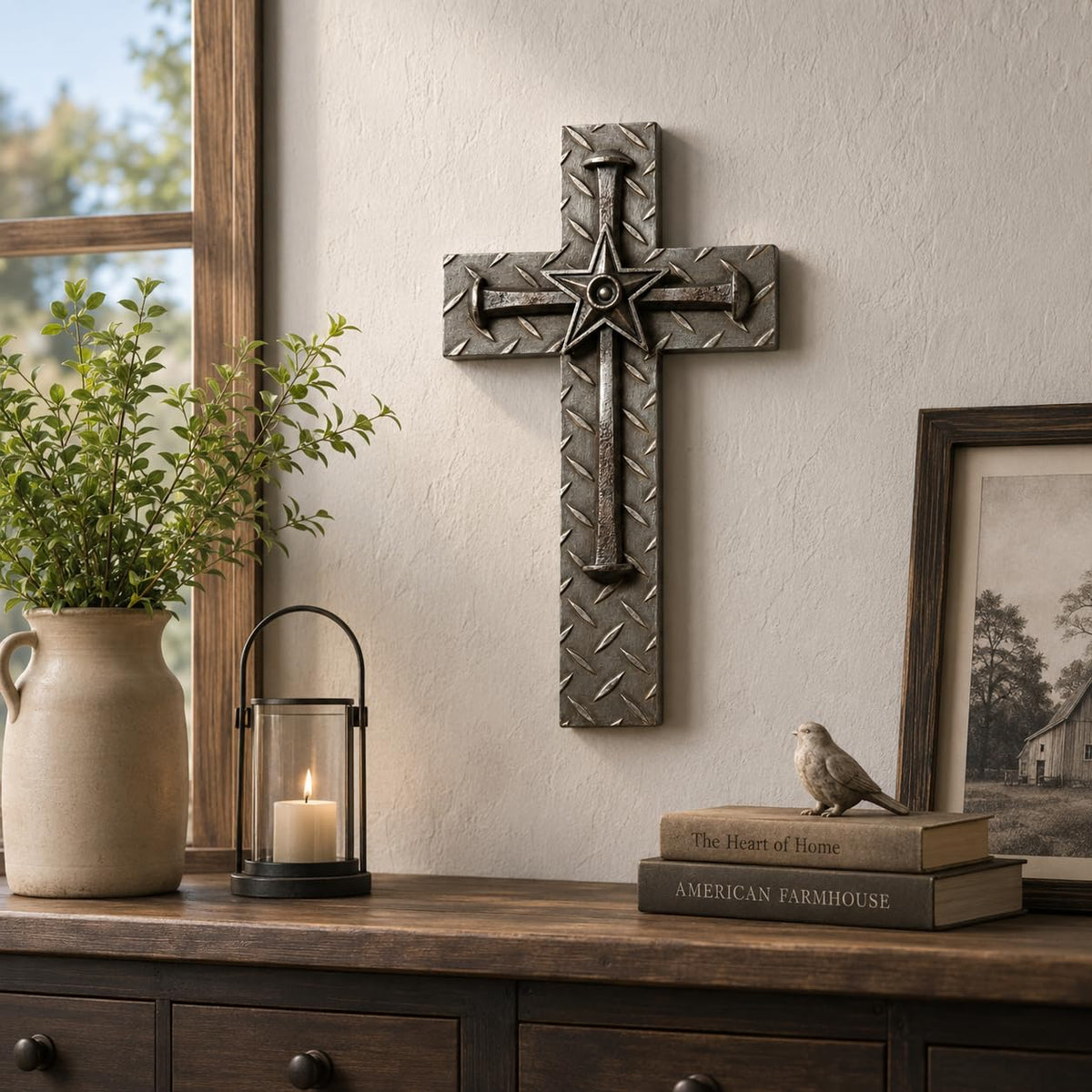 Comfy Hour Wall Art, 6.9"L x 0.7"W, Dark Brown With Metallic-Tone Accents