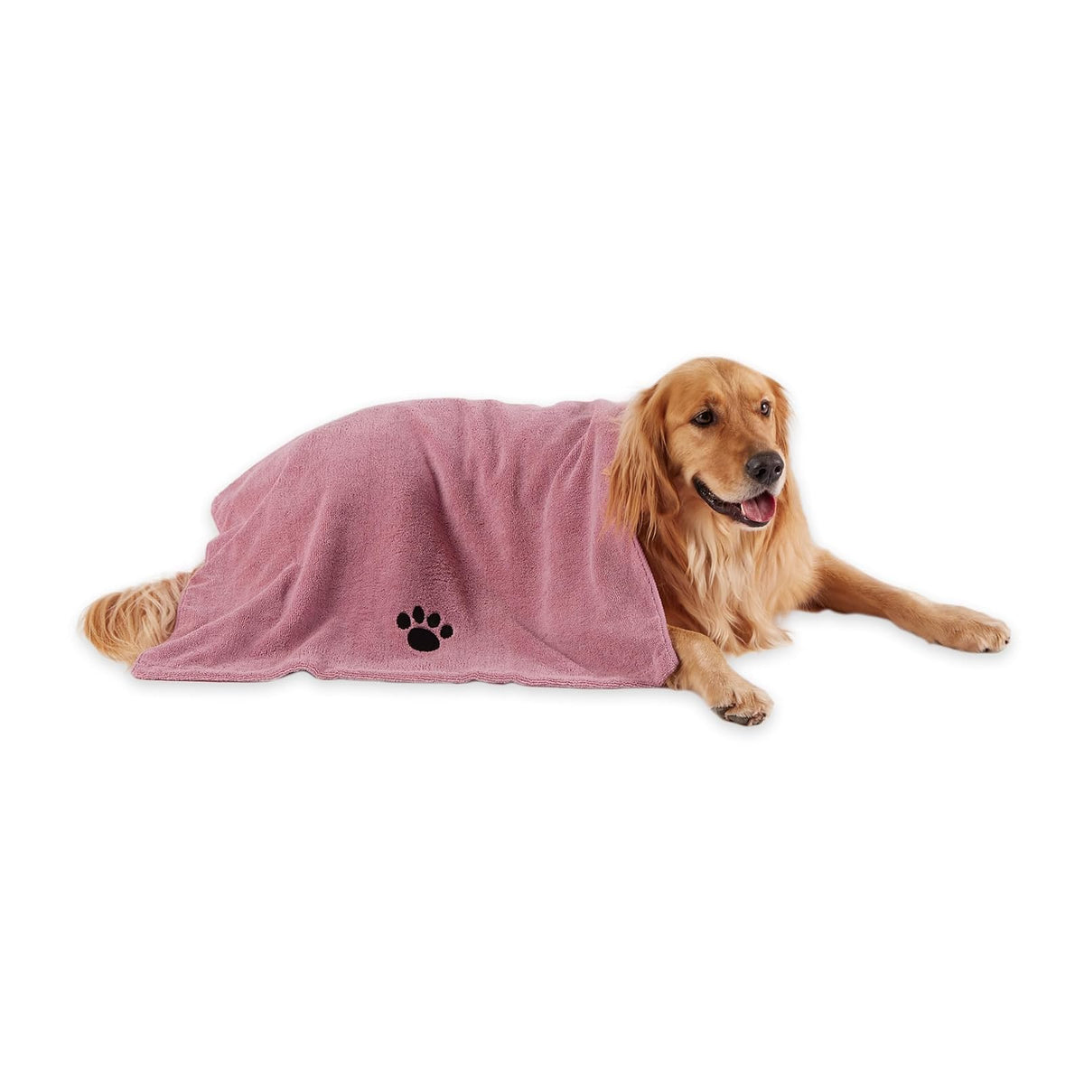 Bone Dry Towel, 41x23.5", Embroidered Rose