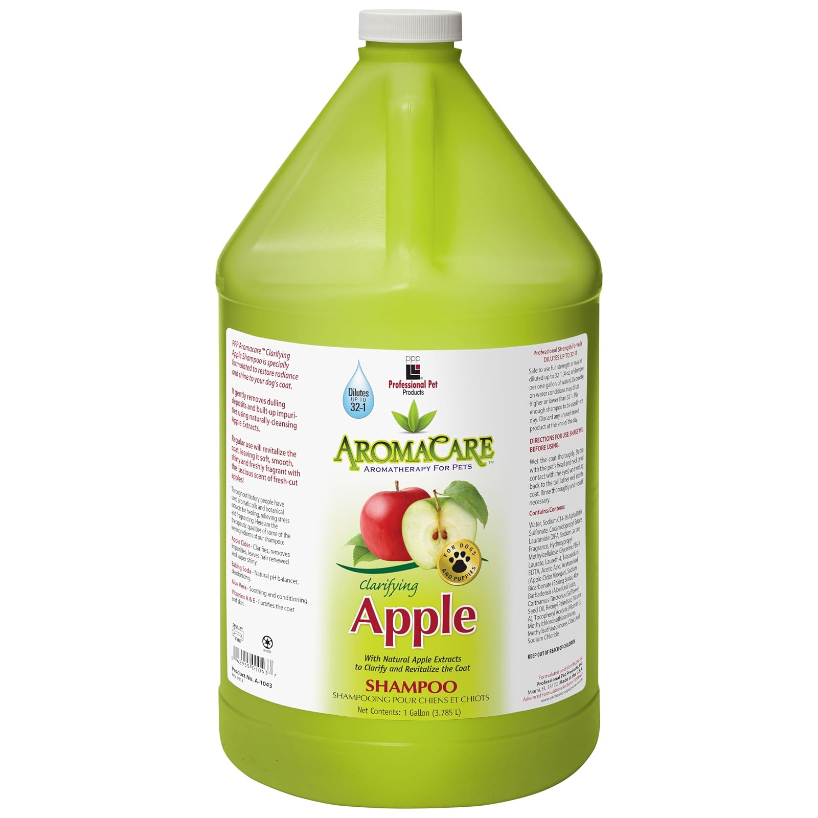 PPP Aroma Care Clarifying Apple Shampoo, 1-Gallon