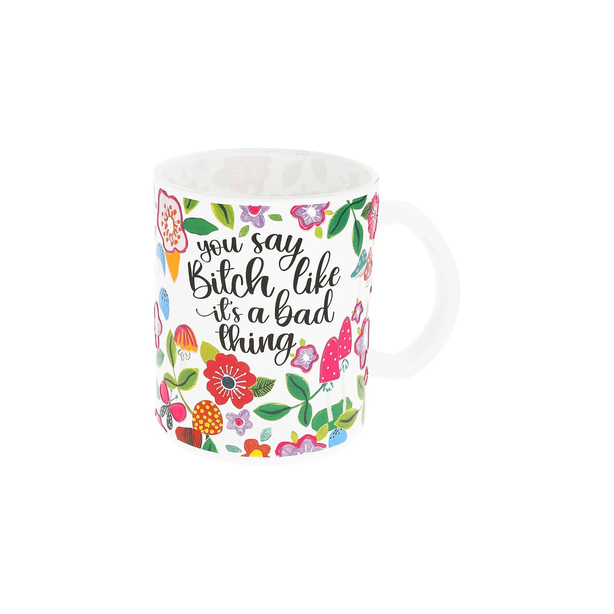 Pavilion Gift Company Drinking Cup, 18 Ounces, Purple, Pink, Yellow, Orange, Gre