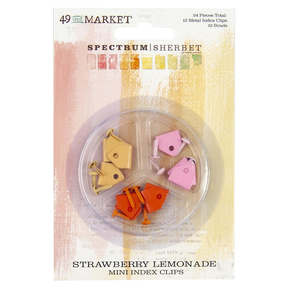 49 and Market Paper Clip Clamp, 0.5, Strawberry Lemonade