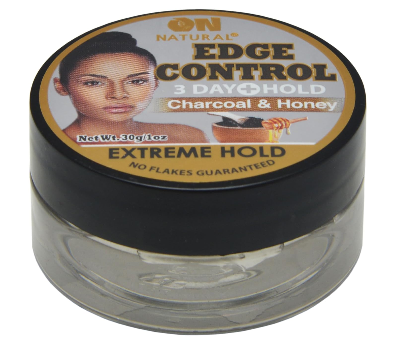 R&R Corp. On Natural Edge Control Extreme Hold-Charcoal and Honey (1 oz)