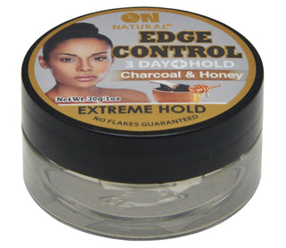 R&R Corp. On Natural Edge Control Extreme Hold-Charcoal and Honey (1 oz)