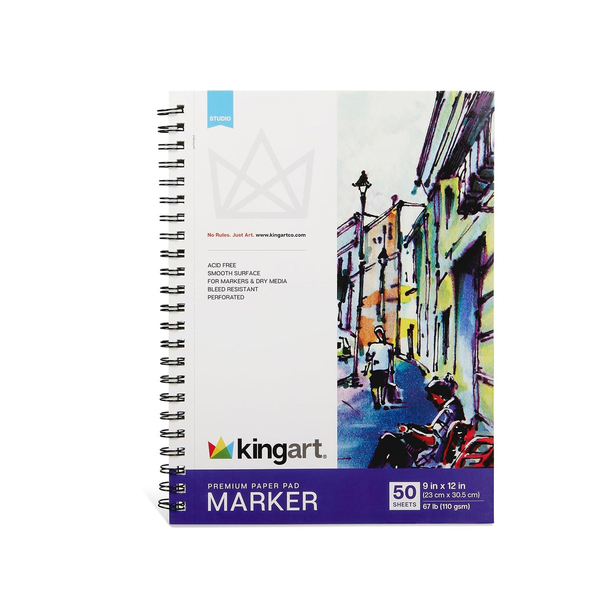 KINGART Art Media Paper, 1-Pack, White