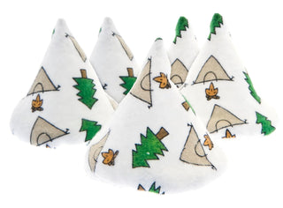 Comfy Hour 0-3 Months Pee Teepee for Baby Boy, Camping Print, Set of 5