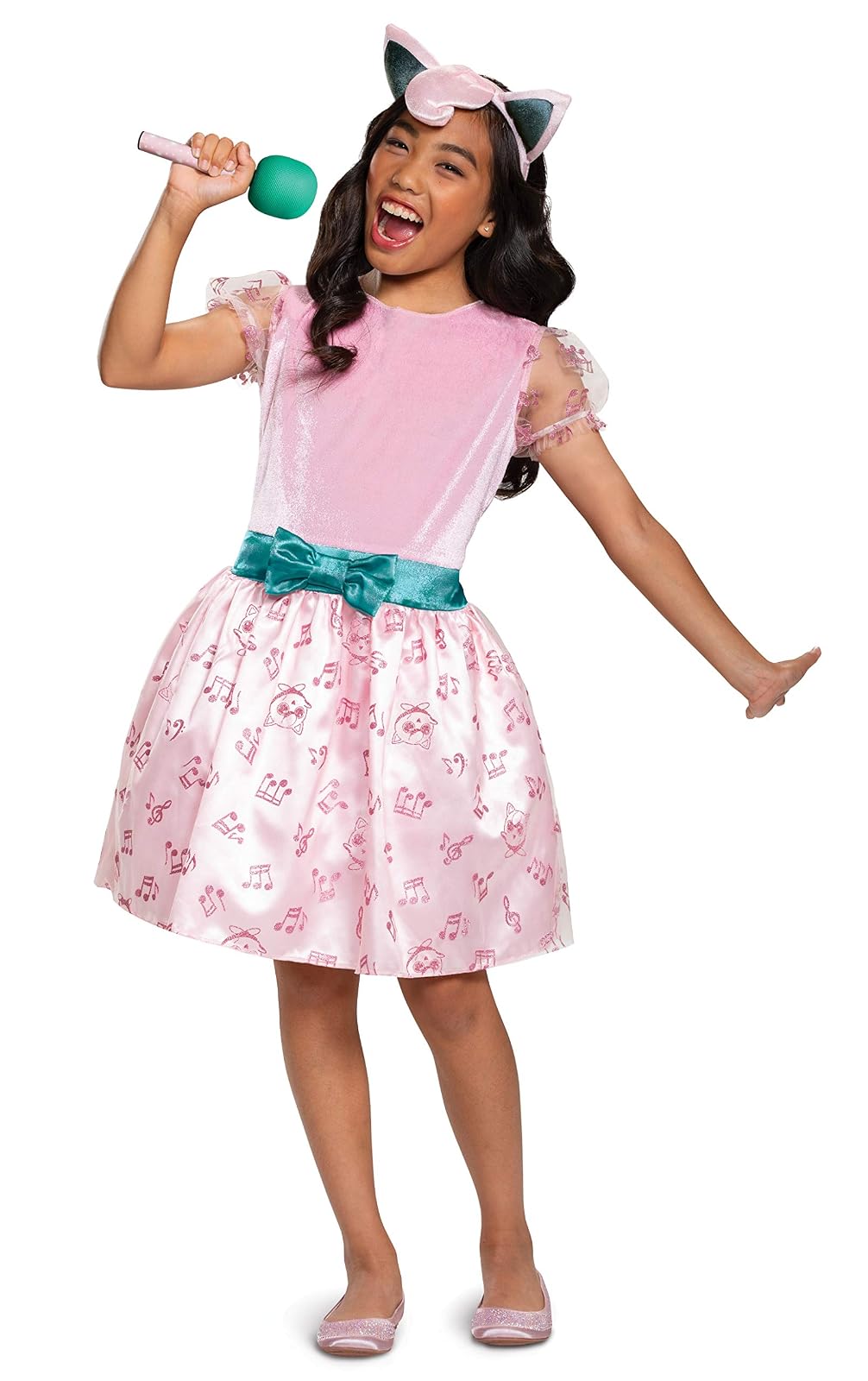 Disguise Pokemon Jigglypuff Girls Costume, Pink, Large (10-12)