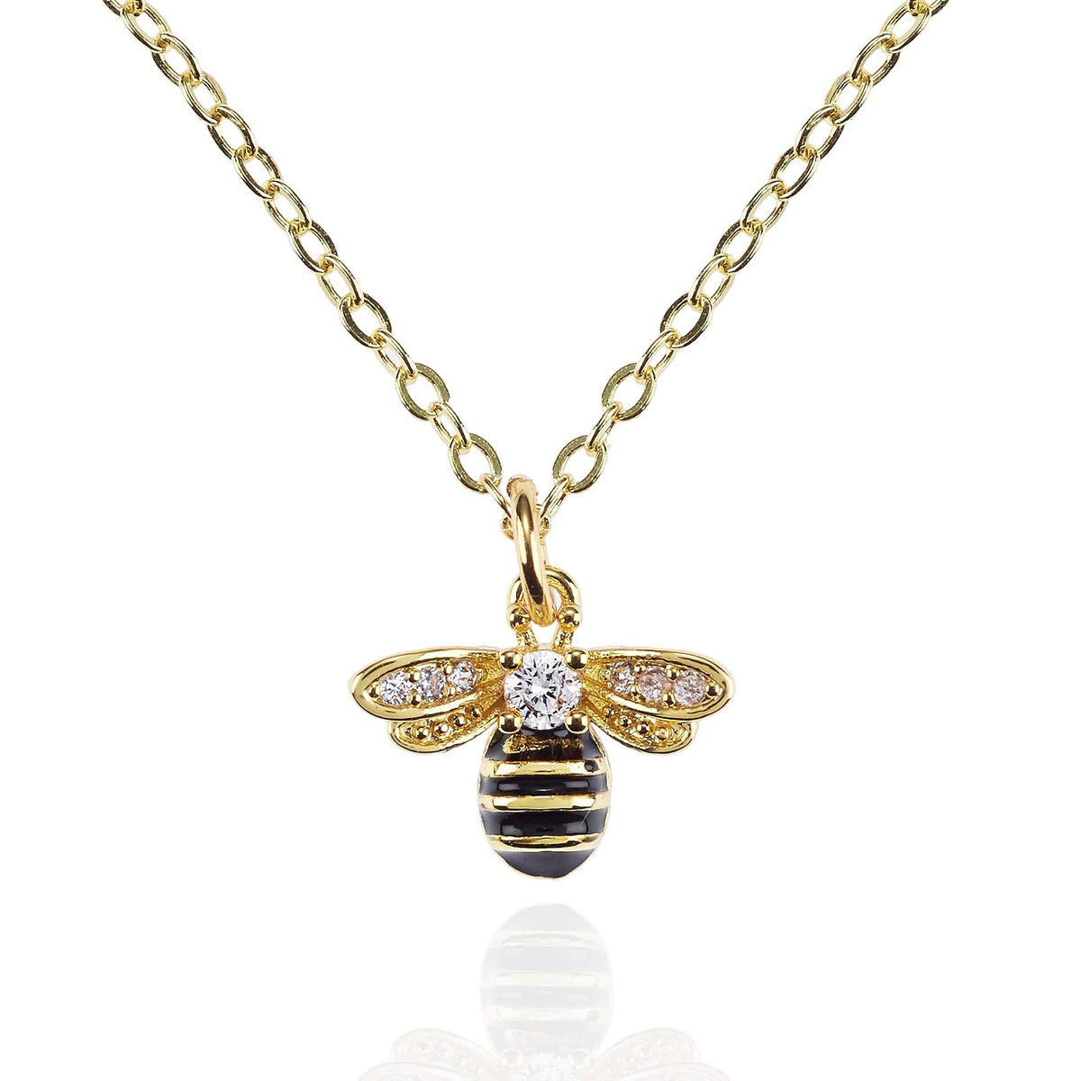 namana Necklace, 13mm by 9 mm, Gold