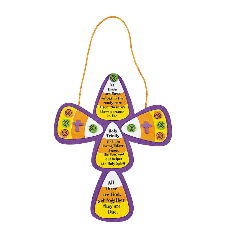 Candy Corn Trinity Cross Ck - Crafts for Kids and Fun Home Activities