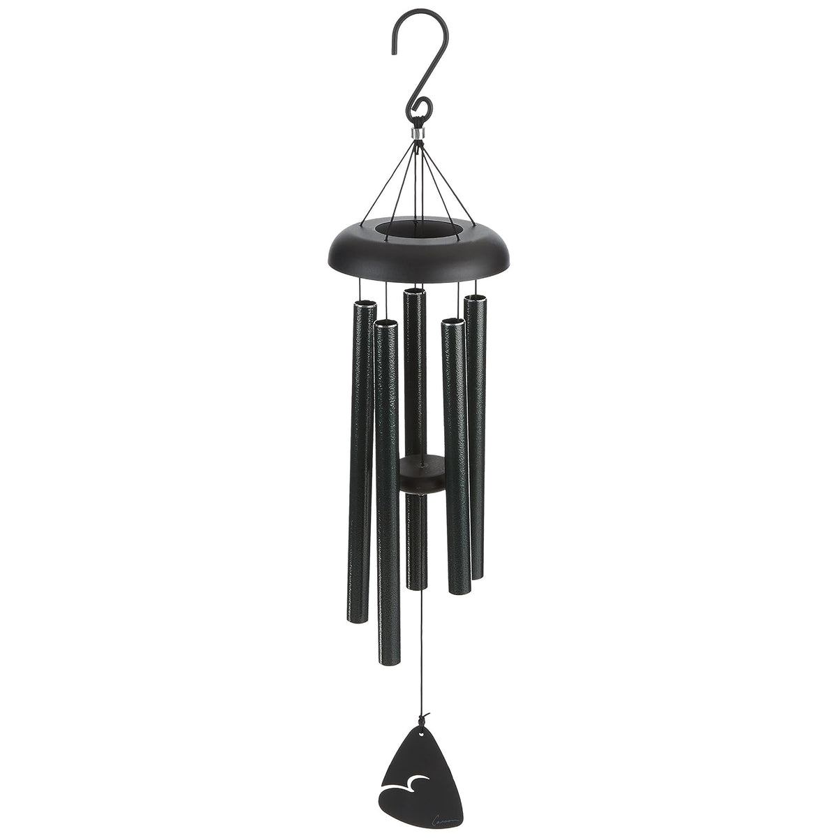 Carson Wind Chime, 30-Inch, Forest Green Fleck