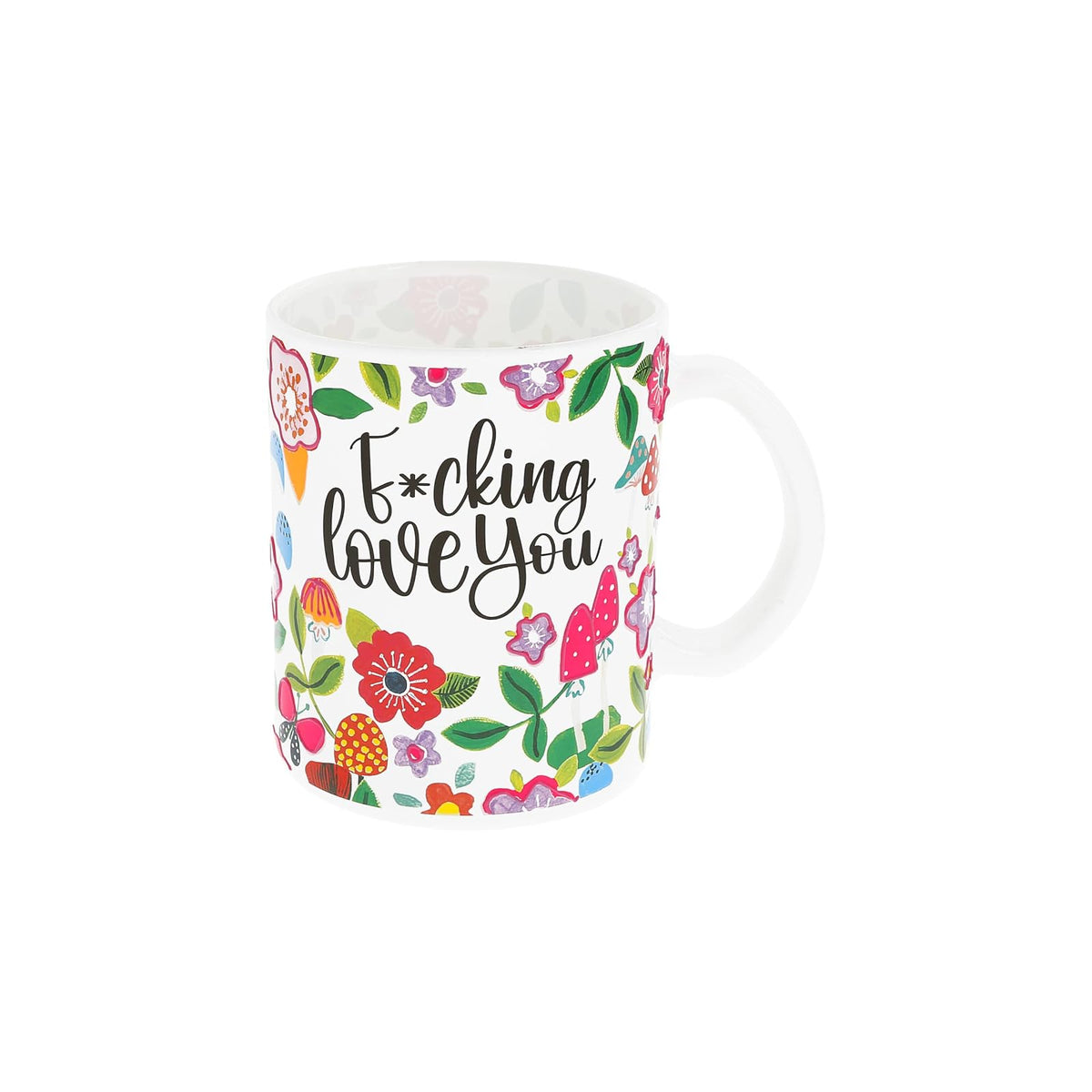 Pavilion Gift Company Drinking Cup, 18 Ounces, White, Black, Pink, Purple, Orang