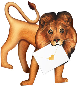 Celebrate the Home Special Delivery Delightful 3-D Animal Card, Leo Lion