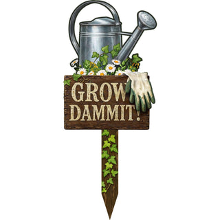 Spoontiques Anchor Stake, Grow Dammit, Grow Dammit