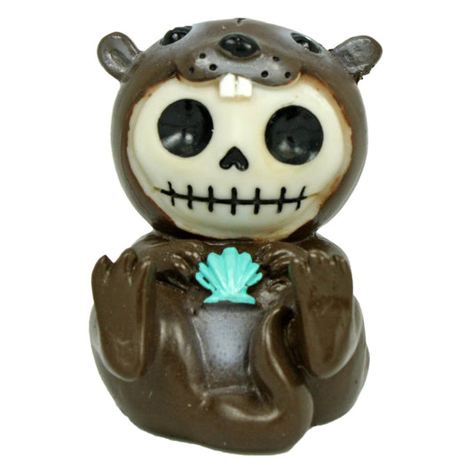 Pacific Trading SUMMIT COLLECTION Furrybones Otto Signature Skeleton in Otter Costume Holding Clam